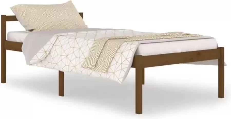 VidaXL -Seniorenbed-massief-grenenhout-honingbruin-100x200-cm - Foto 5