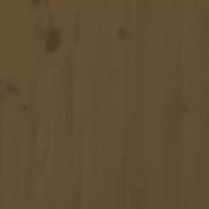 VidaXL Bedframe massief grenenhout honingbruin 100x200 cm