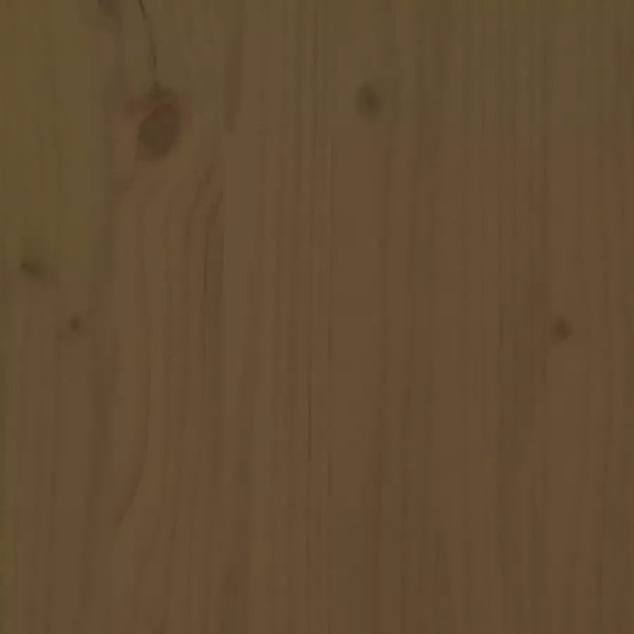 VIDAXL Bedframe massief grenenhout honingbruin 150x200 cm
