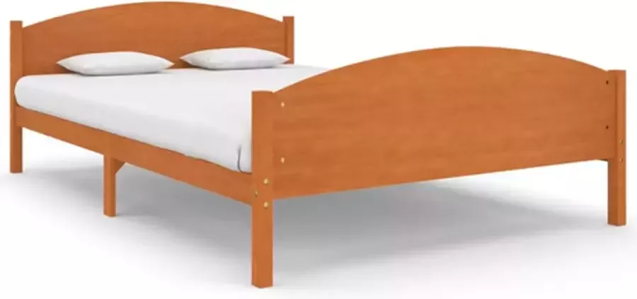 VidaXL -Bedframe-massief-grenenhout-honingbruin-160x200-cm - Foto 3