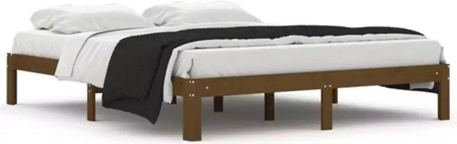 VidaXL -Bedframe-massief-grenenhout-honingbruin-160x200-cm - Foto 6