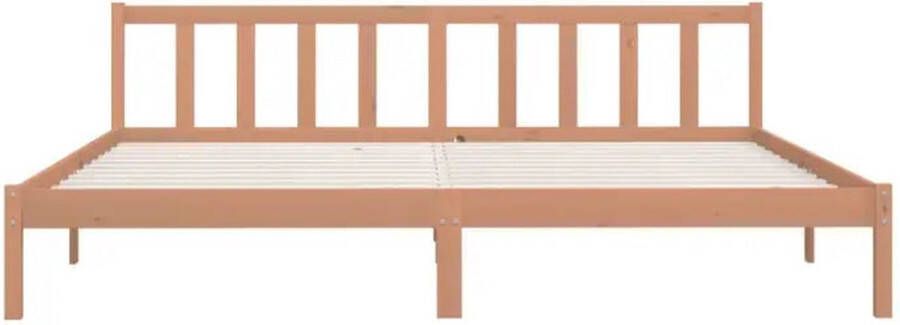 VidaXL -Bedframe-massief-grenenhout-honingbruin-200x200-cm - Foto 2