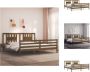 VidaXL Bedframe Massief Grenenhout Honingbruin 205.5 x 205.5 x 100 cm Multiplex lattenbodem Bed - Thumbnail 1