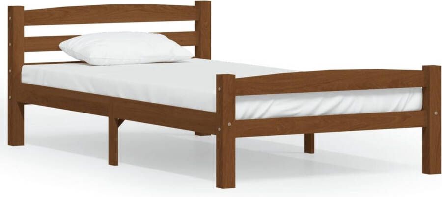 VidaXL -Bedframe-massief-grenenhout-honingbruin-90x200-cm - Foto 3