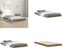 VidaXL Bedframe massief grenenhout honingbruin 90x200 cm Bedframe Bedframes Eenpersoonsbed Bed - Thumbnail 1
