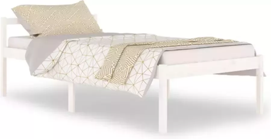 VidaXL -Seniorenbed-massief-grenenhout-wit-100x200-cm - Foto 5