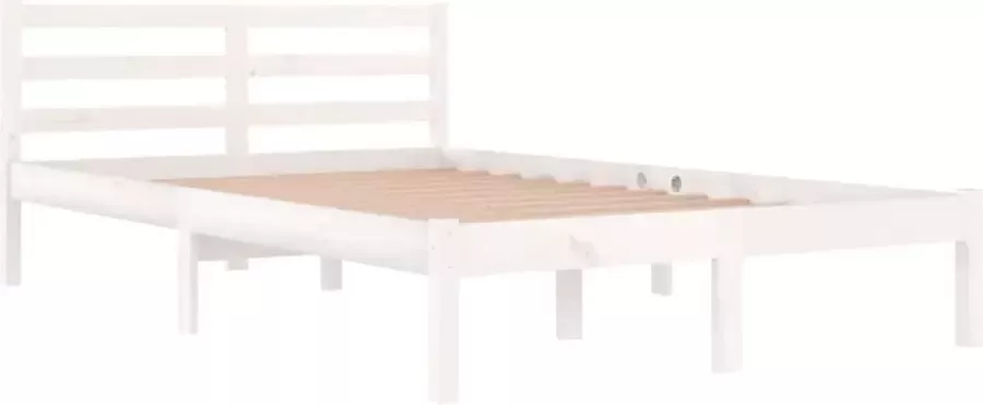 VidaXL -Bedframe-massief-grenenhout-wit-120x200-cm - Foto 4