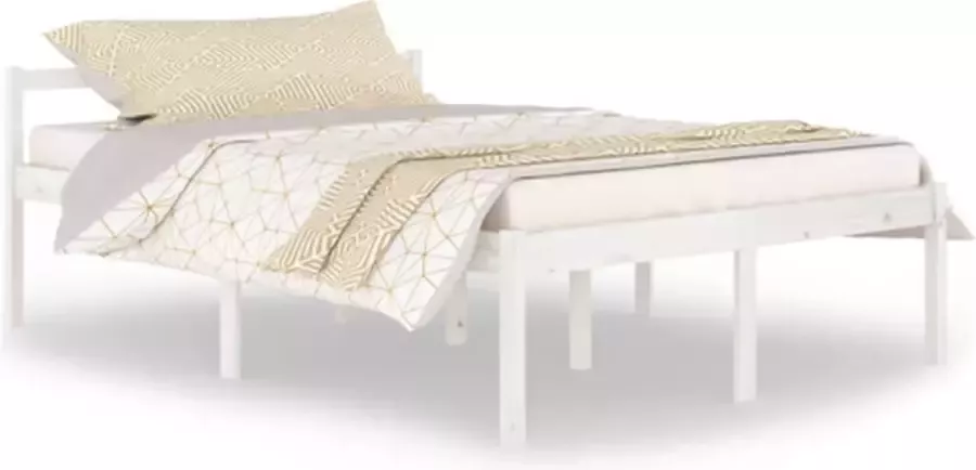 VidaXL -Seniorenbed-massief-grenenhout-wit-140x200-cm - Foto 5