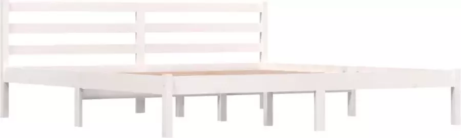 VidaXL -Bedframe-massief-grenenhout-wit-180x200-cm-6FT-Super-King - Foto 4