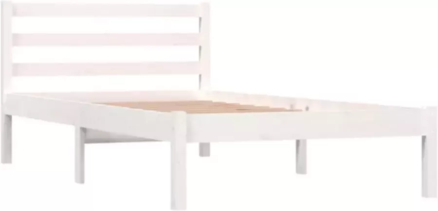 VidaXL -Bedframe-massief-grenenhout-wit-90x190-cm-3FT-Single - Foto 13