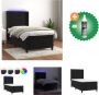 VidaXL Bedframe massief grenenhout wit 90x190 cm 3FT Single Bedframe Bedframes Eenpersoonsbed Bed - Thumbnail 2