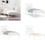 VidaXL Bedframe massief grenenhout wit 90x200 cm Bedframe Bedframes Eenpersoonsbed Bed - Thumbnail 2