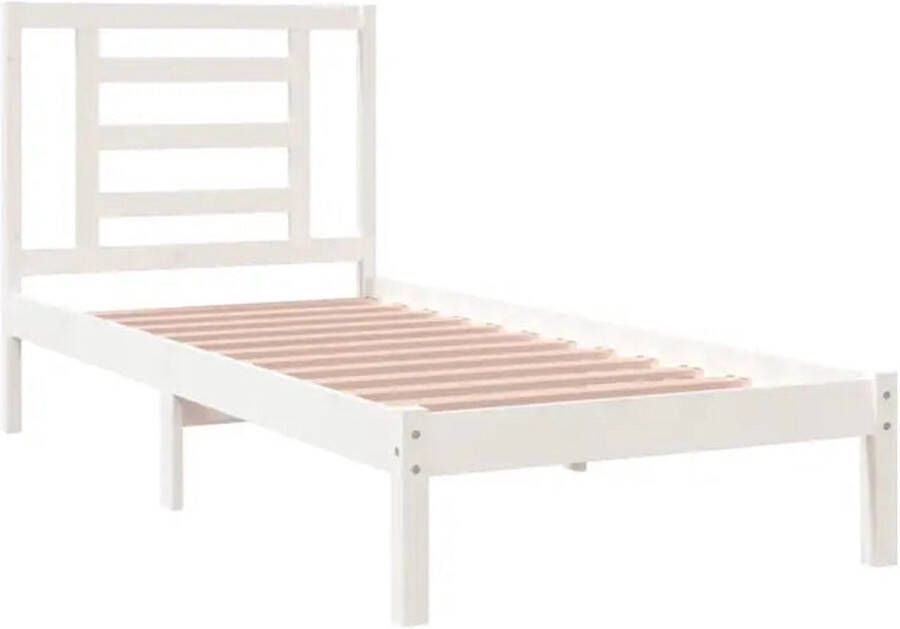 VidaXL -Bedframe-massief-grenenhout-zwart-100x200-cm - Foto 2