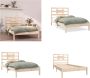 VidaXL Bedframe massief hout 100x200 cm Bedframe Bedframes Eenpersoonsbed Bed - Thumbnail 5