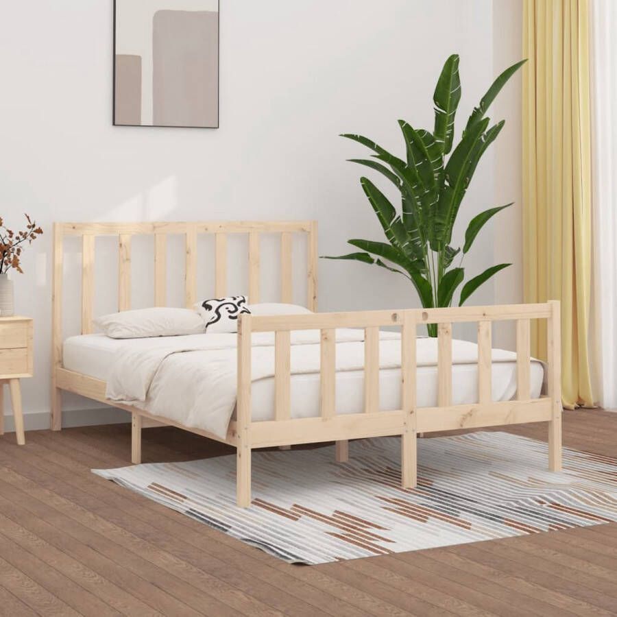 VidaXL -Bedframe-massief-hout-120x190-cm-4FT-Small-Double