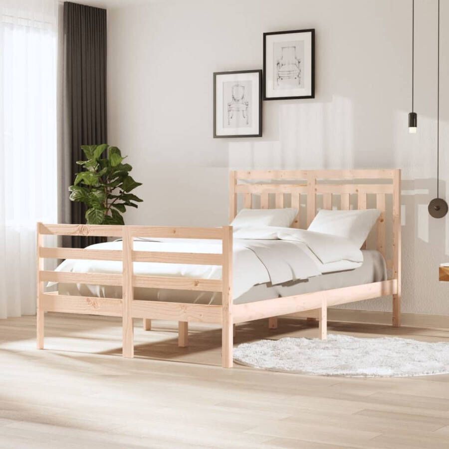 VidaXL -Bedframe-massief-hout-120x190-cm-4FT-Small-Double - Foto 4
