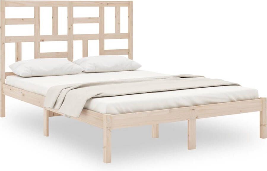 VIDAXL Bedframe zonder matras massief hout 120x200 cm - Foto 3