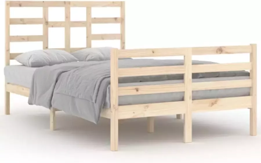 VIDAXL Bedframe zonder matras massief hout 120x200 cm - Foto 2