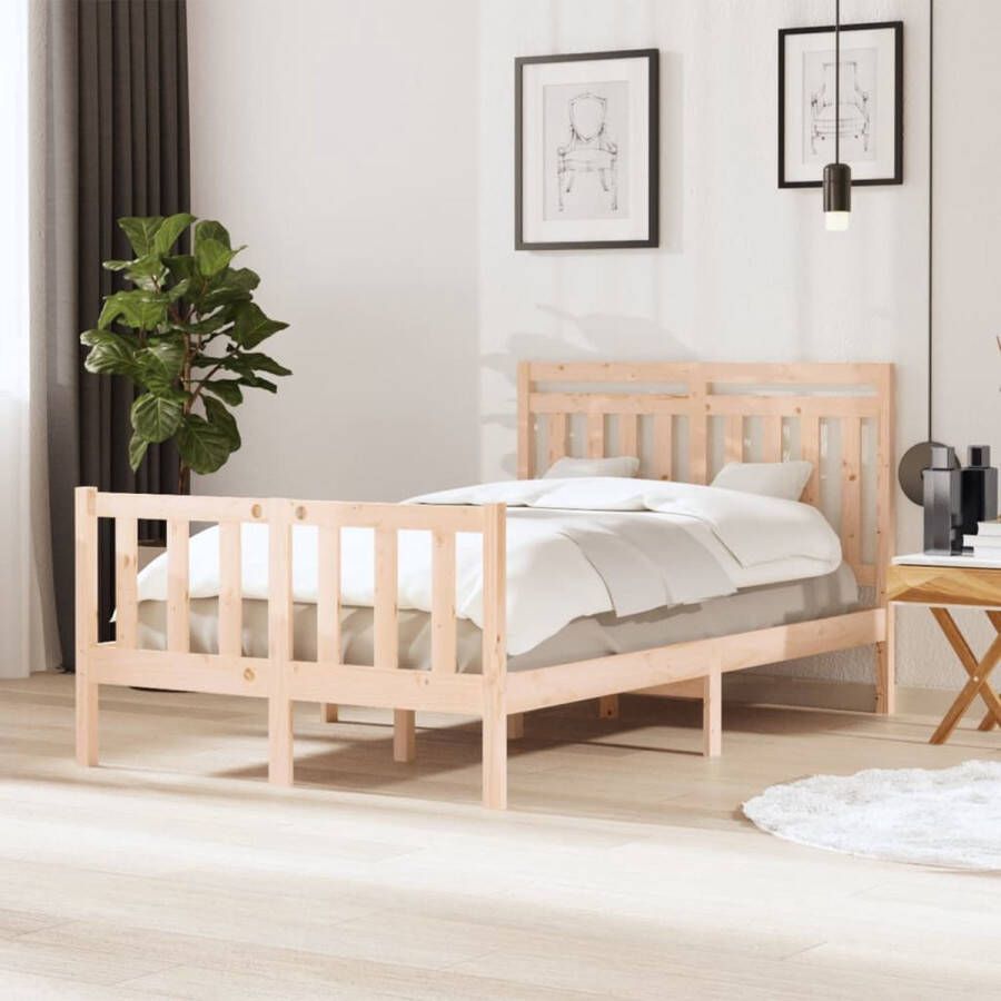 VidaXL -Bedframe-massief-hout-120x200-cm