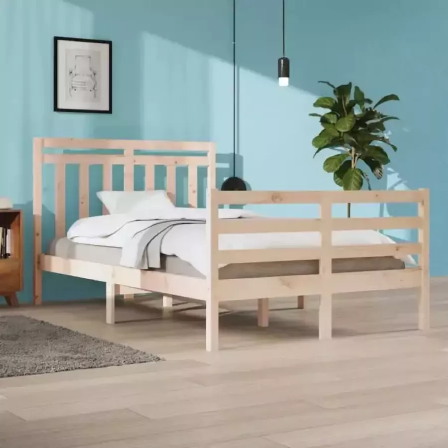 VidaXL -Bedframe-massief-hout-120x200-cm