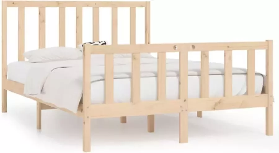 VidaXL -Bedframe-massief-hout-135x190-cm-4FT6-Double - Foto 7