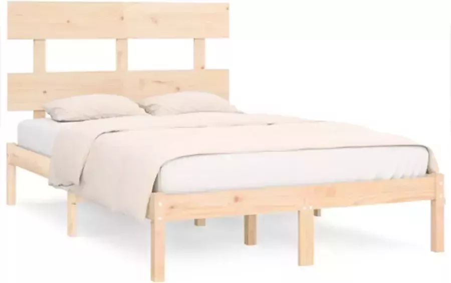 VidaXL -Bedframe-massief-hout-135x190-cm-4FT6-Double - Foto 4