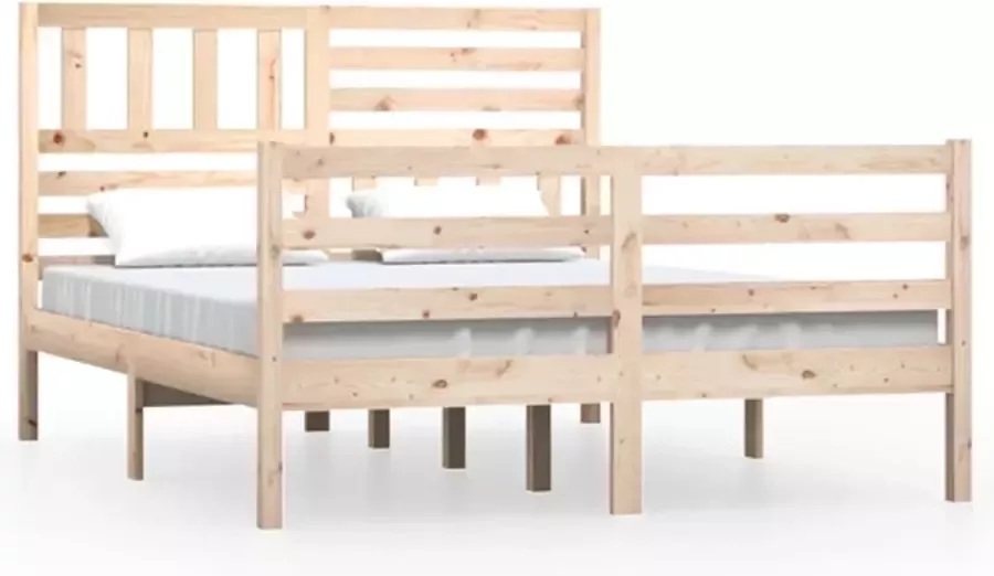 VidaXL -Bedframe-massief-hout-135x190-cm-4FT6-Double - Foto 17