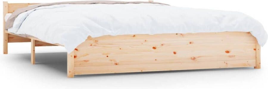 VidaXL -Bedframe-massief-hout-140x190-cm