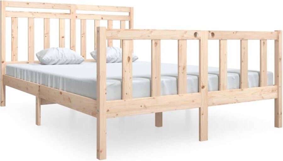 VidaXL -Bedframe-massief-hout-140x190-cm - Foto 2