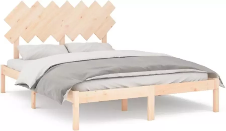 VidaXL -Bedframe-massief-hout-140x190-cm - Foto 2