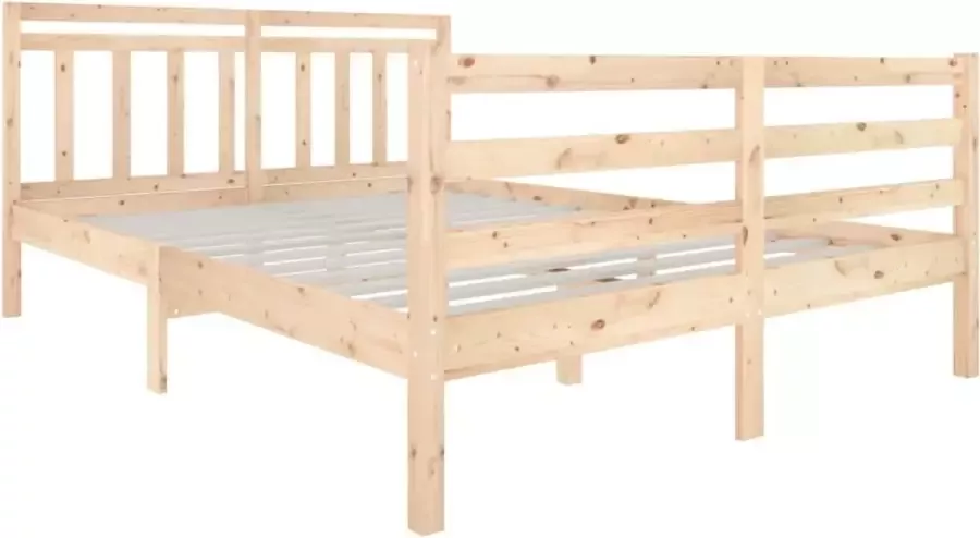 VidaXL -Bedframe-massief-hout-140x190-cm - Foto 2