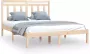 VIDAXL Bedframe massief hout 140x190 cm - Thumbnail 2