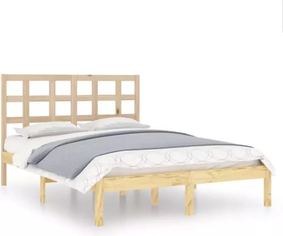 VidaXL -Bedframe-massief-hout-140x200-cm - Foto 3