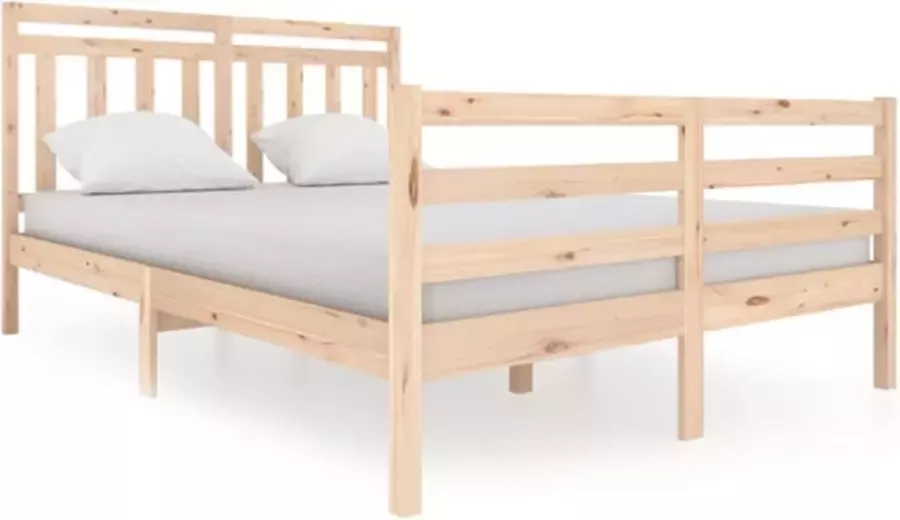 VidaXL -Bedframe-massief-hout-140x200-cm - Foto 2