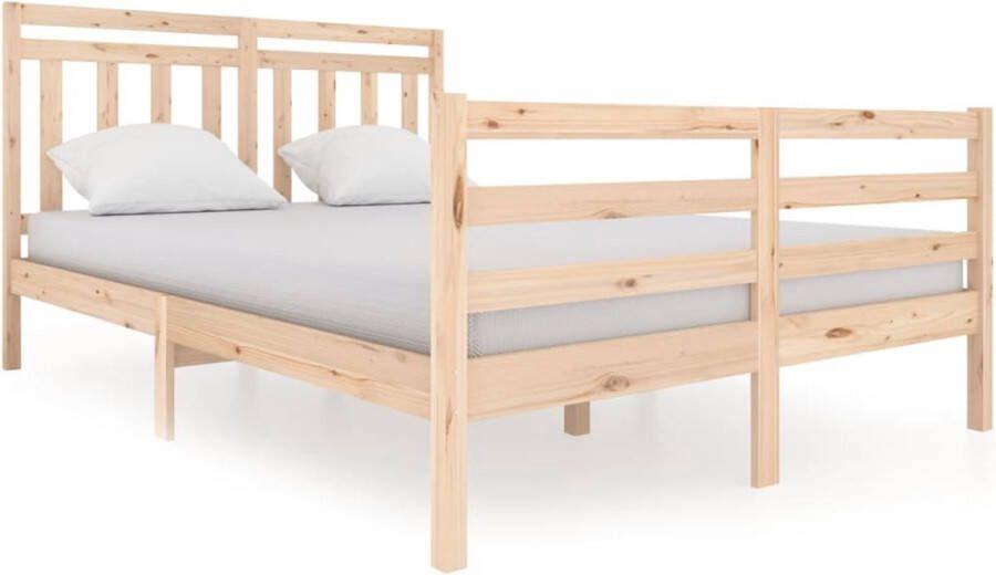 VidaXL -Bedframe-massief-hout-140x200-cm