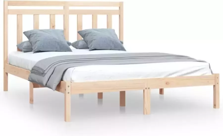 VidaXL -Bedframe-massief-hout-140x200-cm - Foto 2