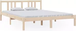 VidaXL Bedframe massief hout 150x200 cm 5FT King Size