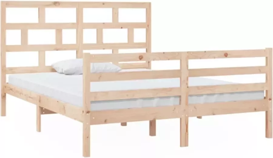VidaXL -Bedframe-massief-hout-150x200-cm-5FT-King-Size - Foto 3