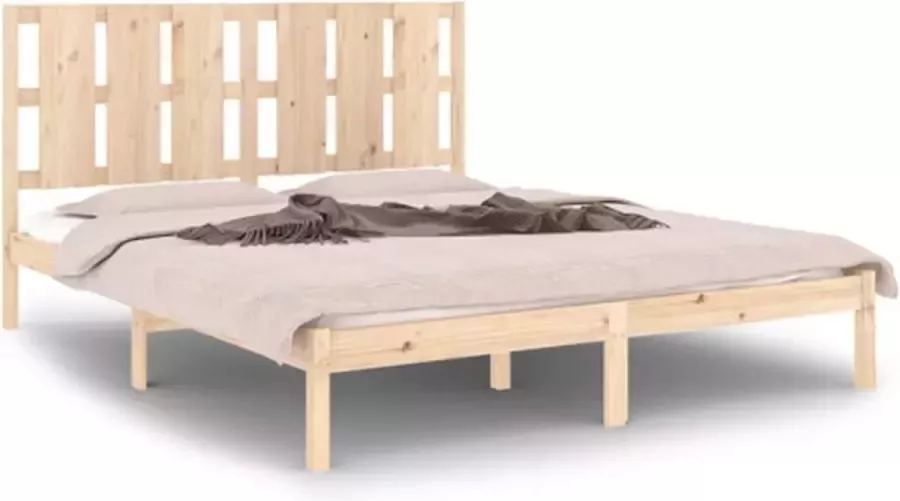 VidaXL -Bedframe-massief-hout-150x200-cm-5FT-King-Size - Foto 2