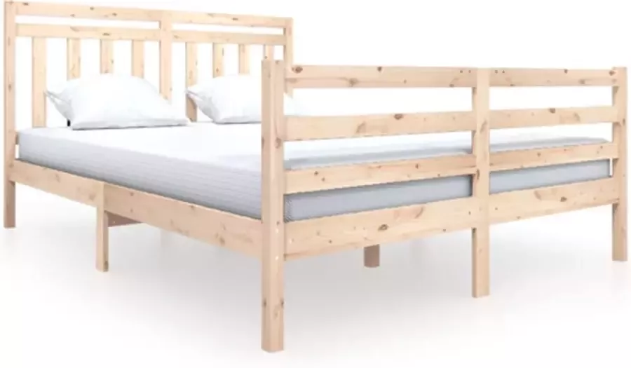 VidaXL -Bedframe-massief-hout-160x200-cm - Foto 2