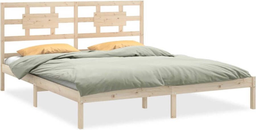 VidaXL -Bedframe-massief-hout-160x200-cm