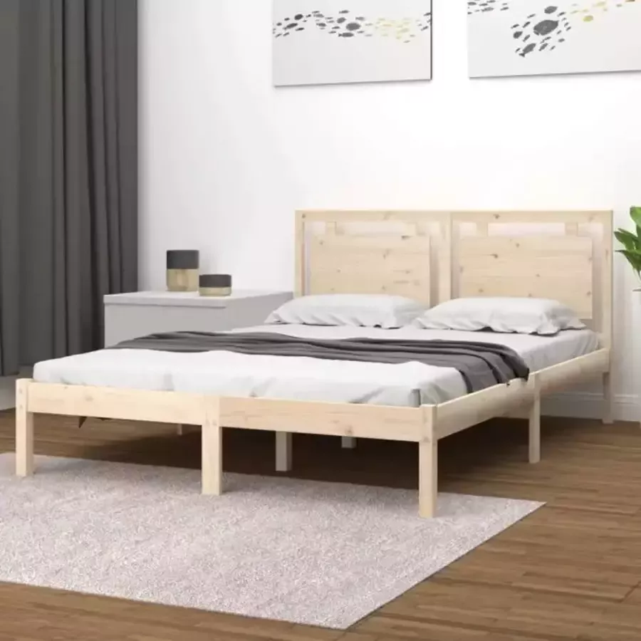 VidaXL -Bedframe-massief-hout-160x200-cm - Foto 5