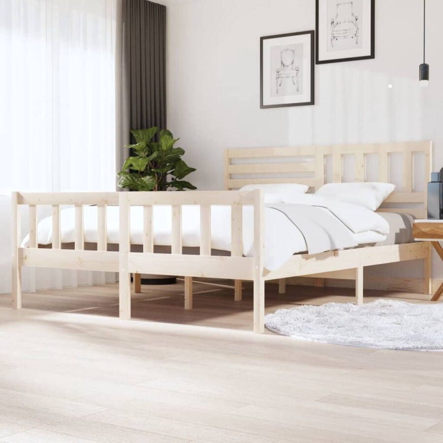 VidaXL -Bedframe-massief-hout-180x200-cm-6FT-Super-King - Foto 1
