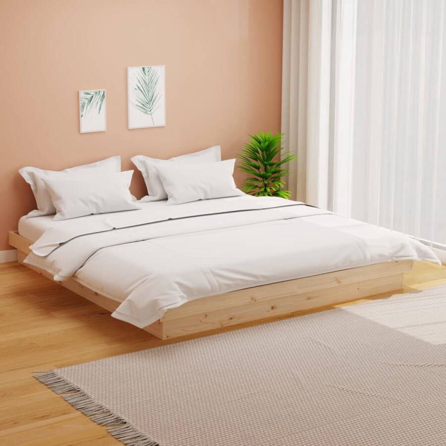 VidaXL -Bedframe-massief-hout-200x200-cm - Foto 2