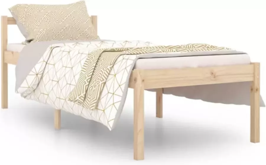 VidaXL -Seniorenbed-massief-grenenhout-wit-75x190-cm-Small-Single - Foto 5