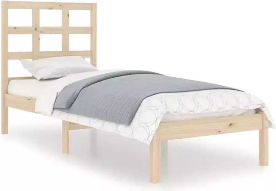 VidaXL Bedframe massief hout 75x190 cm 2FT6 Small Single - Foto 3