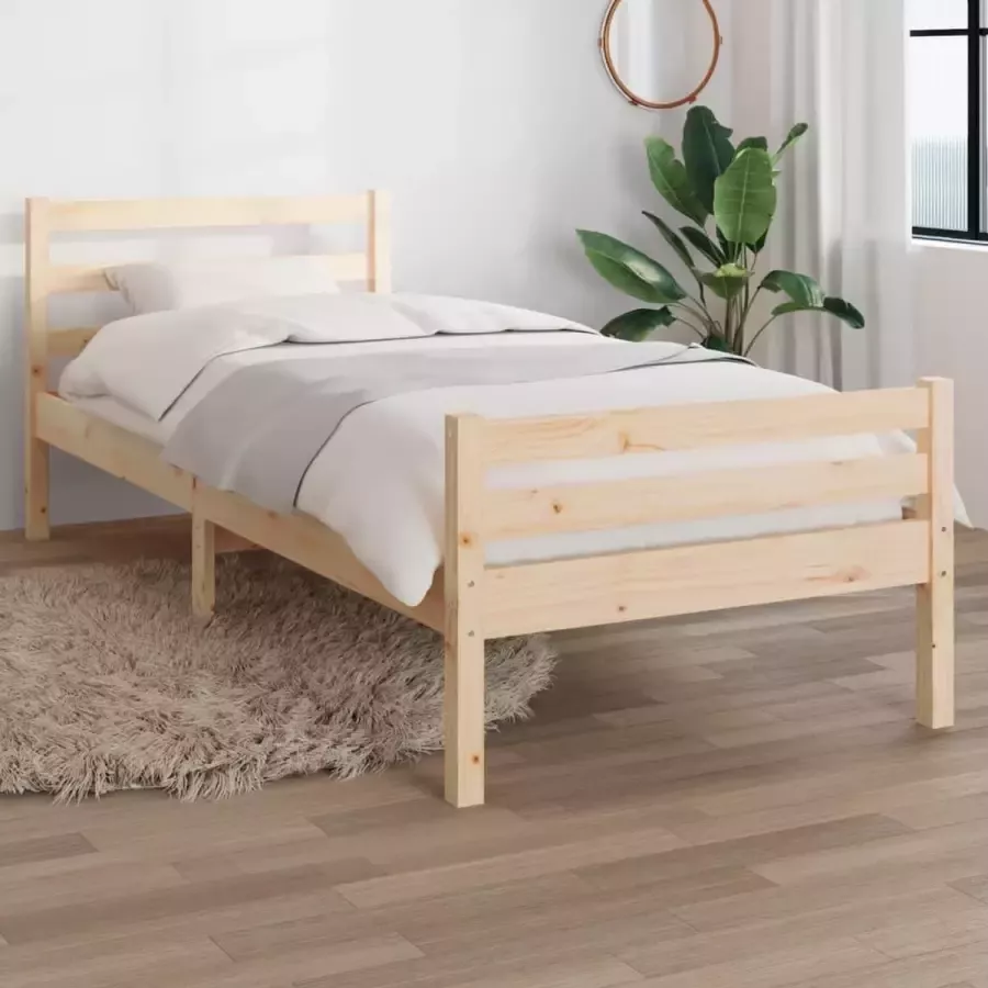 VidaXL -Bedframe-massief-grenenhout-75x190-cm-UK-Small-Single - Foto 4