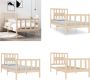 VidaXL Bedframe massief hout 75x190 cm 2FT6 Small Single Bedframe Bedframes Eenpersoonsbed Bed - Thumbnail 1