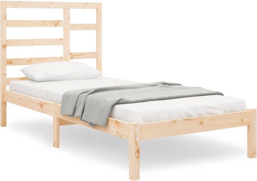 VidaXL Bedframe massief hout 75x190 cm 2FT6 Small Single - Foto 3