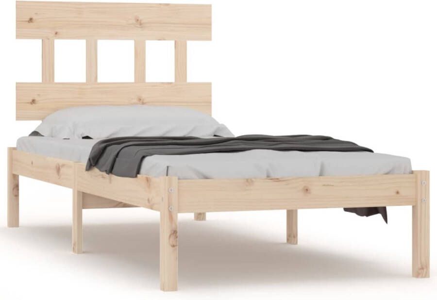 VidaXL Bedframe massief hout 75x190 cm 2FT6 Small Single - Foto 16